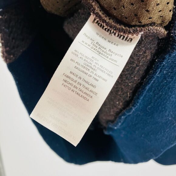 Patagonia | men’s brown and navy long sleeve jacket | size XL - Picture 4 of 6